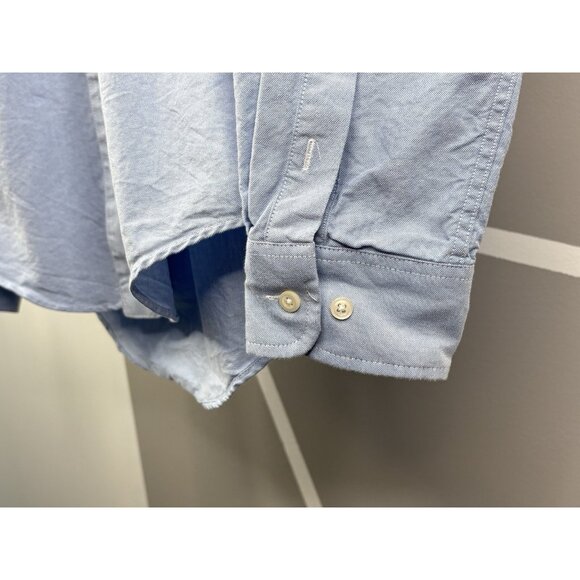 Ball and Buck Hunters Shirt Mens S Blue Chambray Button Down Shooting Pad Hunt - Picture 8 of 15